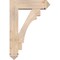 Ekena Millwork Merced Arts and Crafts Smooth Bracket w/ Offset Brace, Douglas Fir, 7 1/2"W x 26"D x 38"H BKT0806X26X38MRC03SDF - alternate 4